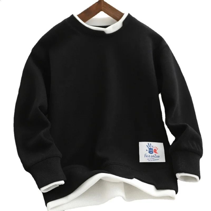 Boys hooded sweater cotton top jacket fashion spring and summer windproof childrens and teenagers clothing 240905