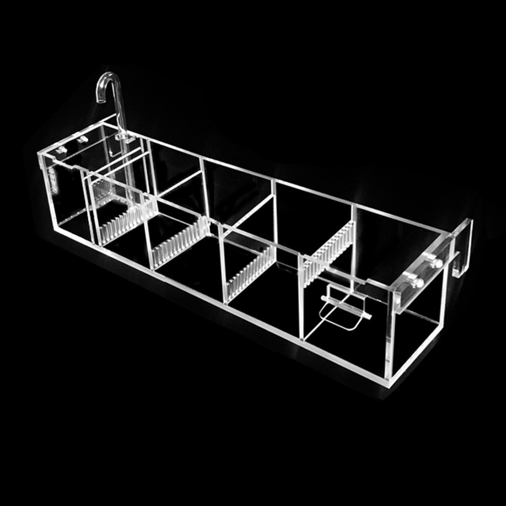 Hang On Acrylic Filter Box 5 Grids Aquarium Hang On Aquarium Filter Box Aquarium Box Filter Small Fish Tank Filter Turtle Filter