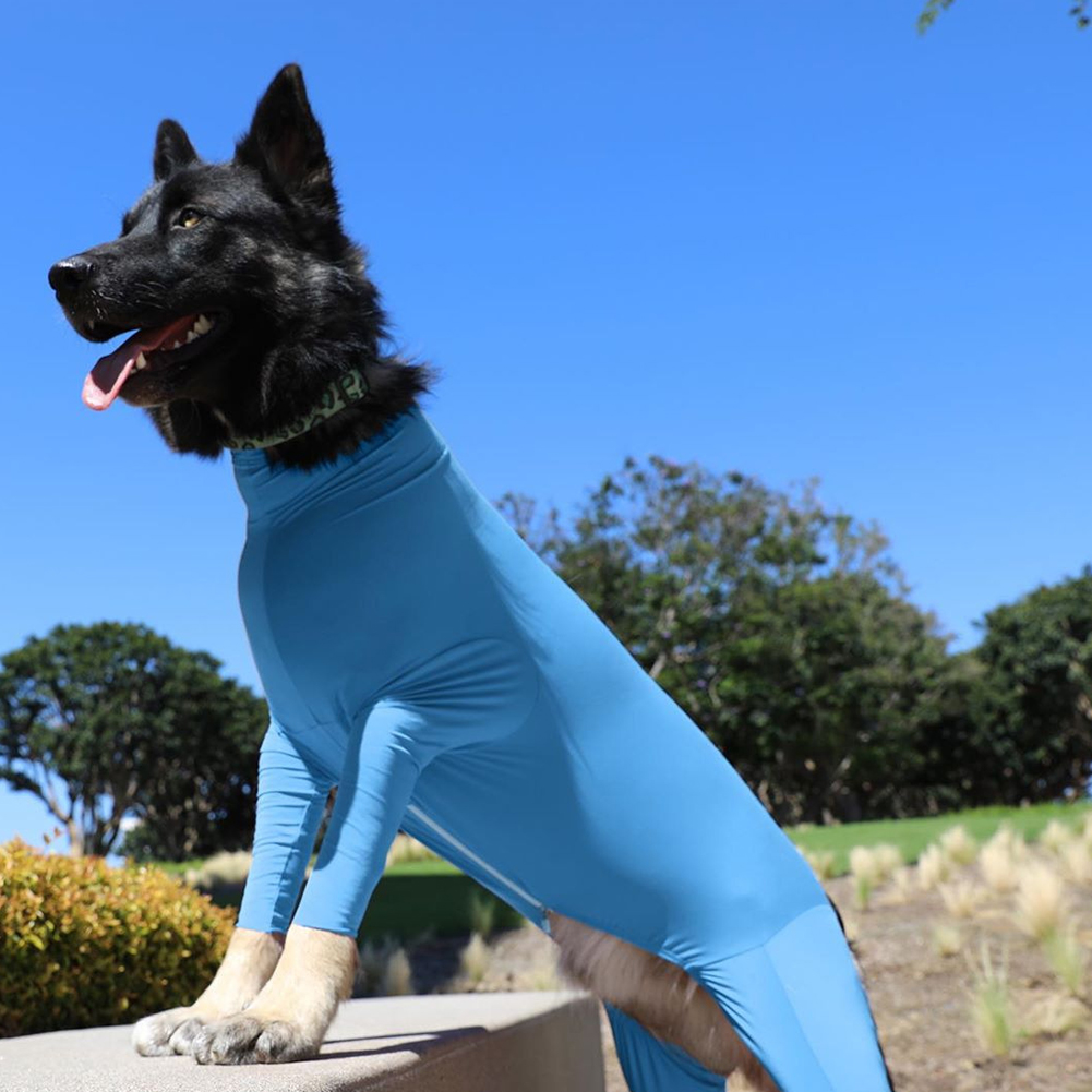 Big Dog Pajamas Stretch Pet Jumpsuit Winter Pet Clothes Warm Tight-fitting Dog Cloth Medium and Large Dog Suit Labrador Doberman