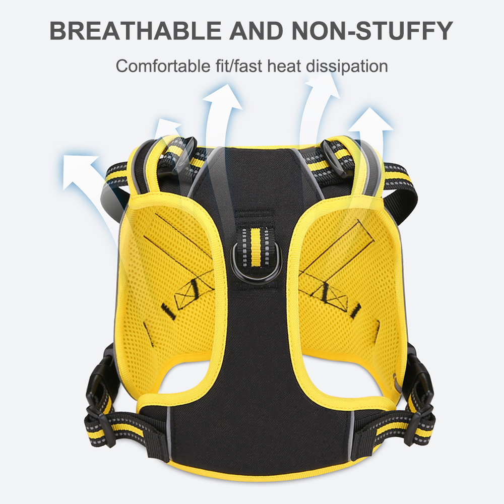 Oxford Cloth Pet Harness Leash Adjustable Reflective Dog Harness and Leash Vest Anti-Break Free Medium & Large Dog Pet Supplies