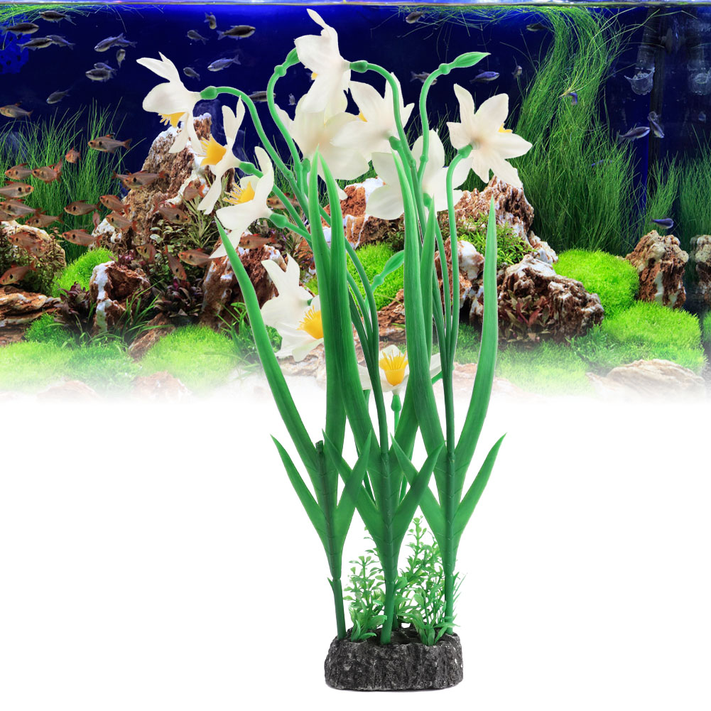 Artificial Coral Plant for Aquarium, Vivid Flower Ornament, Underwater Fish Tank, Garden Land