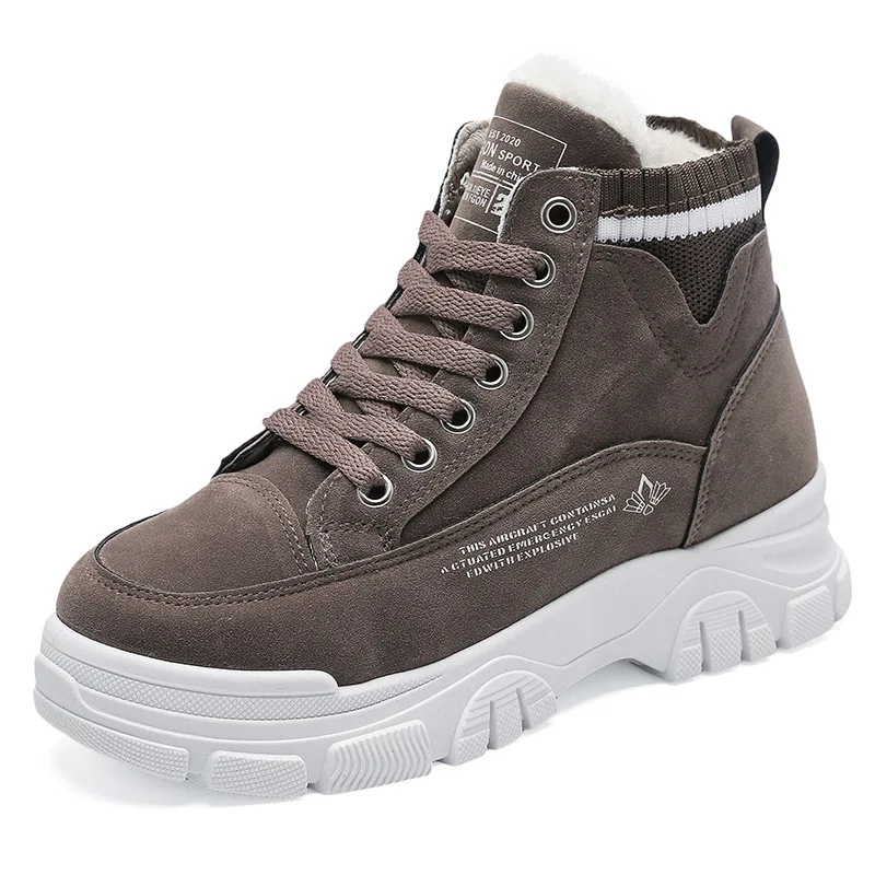 Casual Ladies Lace-up Fashion Sneakers Platform Snow Winter Women Boots Thickened Warm Plush Women's Cotto Shoes fa02 's
