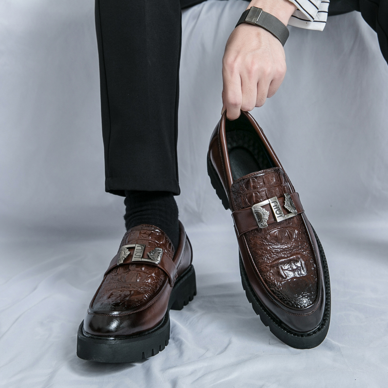 Leather Patent Loafers Men Casual For Gentleman Office Oxfords Dress Formal Shoes Instappers Heren Big Size 45 46 581e mal b67b