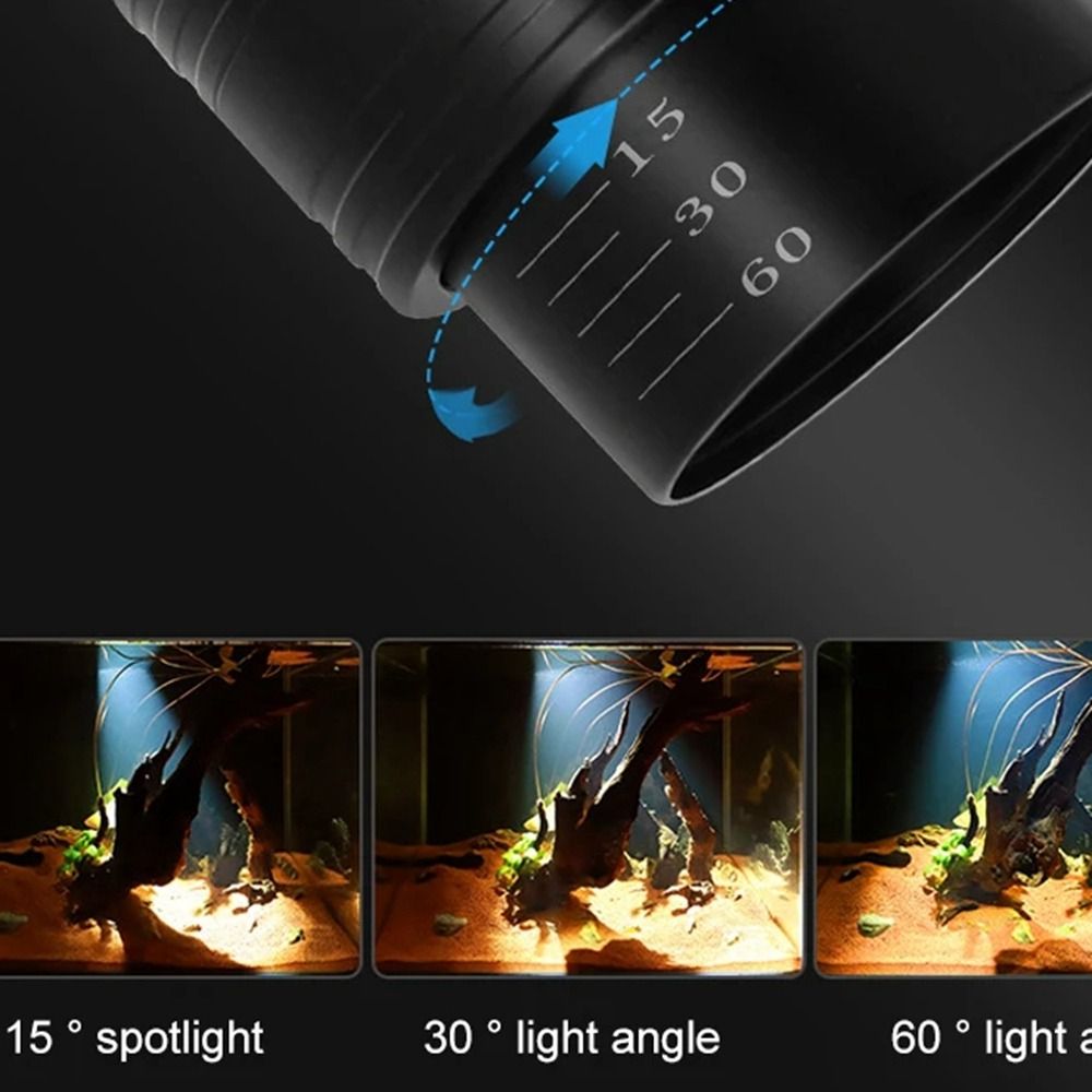 9w 12w 15w Aquarium Led Light Super Slim Adjustable Focus Aquariums Fish Tanks Spotlight Clip-on Waterproof