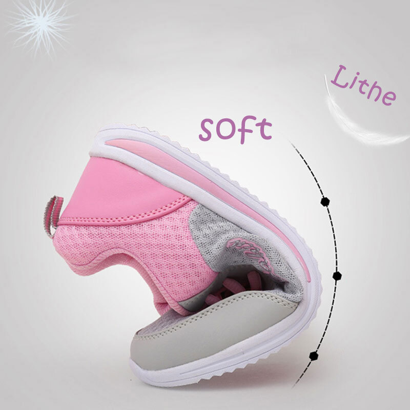 Four Season Women Ultralight Walking Ladies Mesh Casual GYM Sport Shoes Outdoor Breathable Soft Girl Flat Platfrom Sneaker
