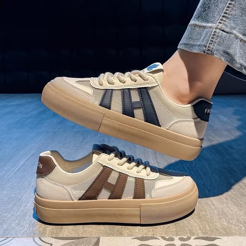 Forrest Gump Women's 2024 Summer New Korean Edition Board Casual Sports Breathable Mesh Shoes, Xiao Bai De Training Shoes