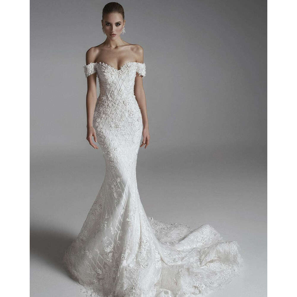 Unique Wedding Dresses Mermaid Off The Shoulder Detachable Appliques Backless or-Length Princess Vestido De Novia Custom Made