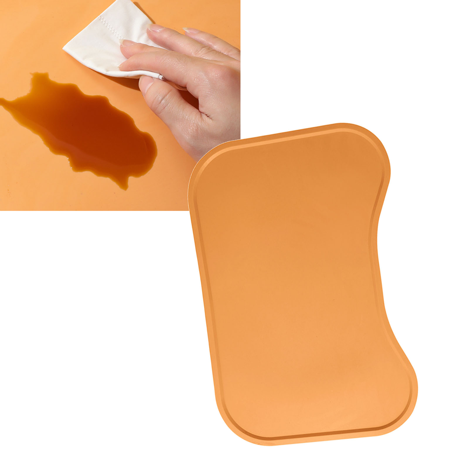 Dog Food Mat Feeding Mat Silicone Prevent Slip Waterproof Pet Feeding Mat Pets Supplies For Dogs Cats