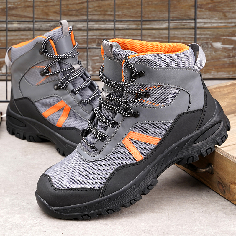 Puncture-Proof Hiking For Sneakers Protective Work Shoes Men Steel Toe Safety Boots Male 3c6d