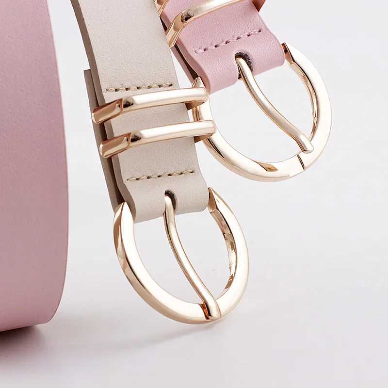 Designer High Quality Female Black Brown White Pink Wild Trouser Womens Belt Cowgirl Western Belts for Women Cintos De MujerX240914