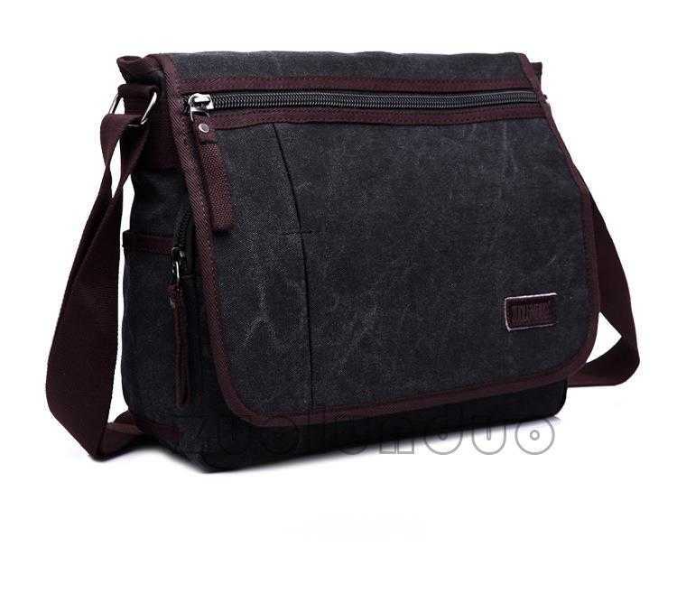 men's casual bag trend solid color men's canvas shoulder bag men's crossbody bag brand men's bag 240915