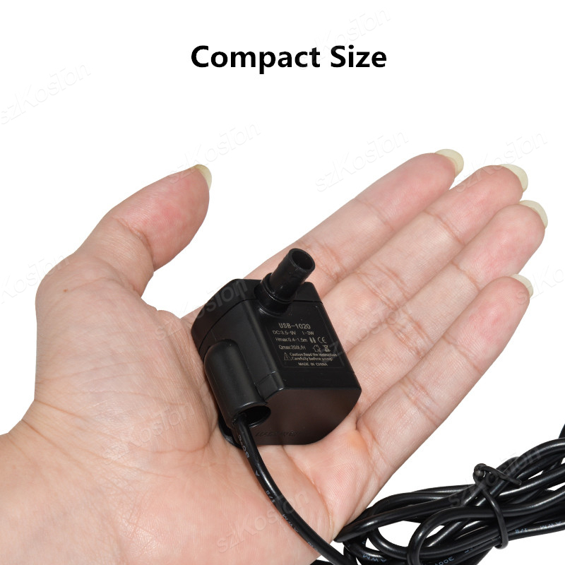 5V USB Fish Tank Submersible Water Pump Mini Pump Low Noise Brushless Motor Pump Aquarium Accessories Home Pet Supplies