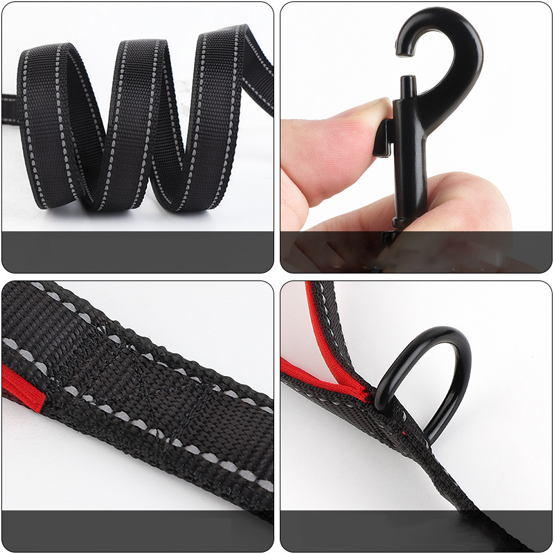 Extra Heavy Duty Dog Leash - 1.5m/1.8m Long ,Soft Padded Double Handle Dog Leash for Comfort - Leashes for Medium and Large Dogs