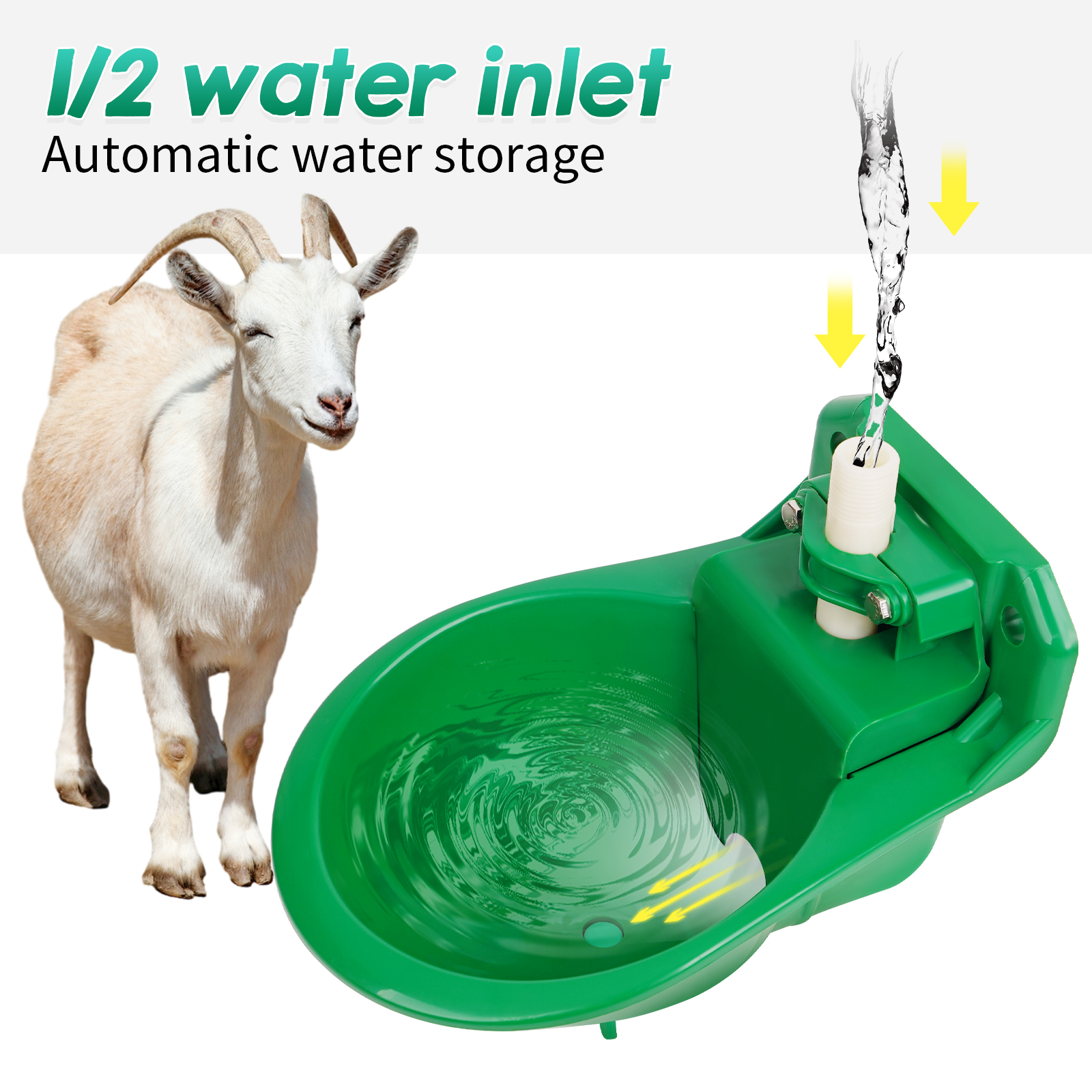 Automatic Sheep Drinker Bowl With Valve Quality Water Fountain Cattle Sheep Drinker Equipment Drinking Tool