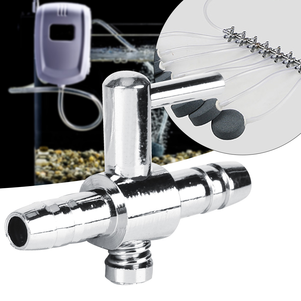 10PCS Stainless Steel Controller Aquarium Oxygen Pump Air Volume Adjustment Valve Check Fish Tank Accessory