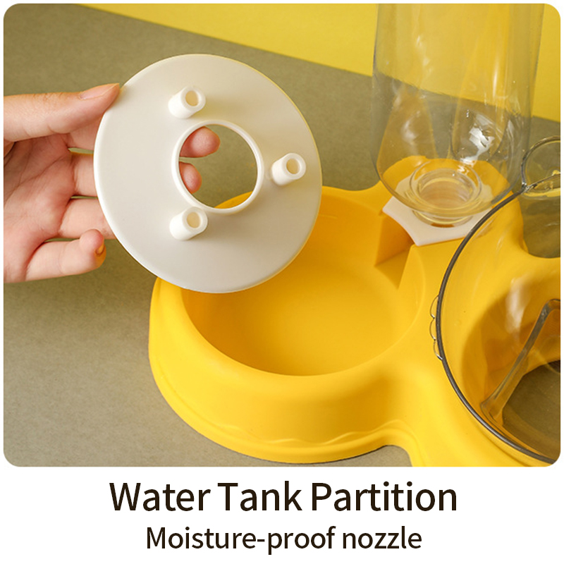 Automatic Cat Bowl Cat Food Water Feeder Pet Bowl Automatic Feeder Water Dispenser Food Container Drinking Water Bowl Pet Feeder