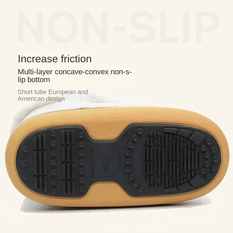 Women Boots Snow Flat Boots For Women Platform Women Shoes Plus Size Keep Warm Shoes Woman Soft Plush Winter Boots botas mujer