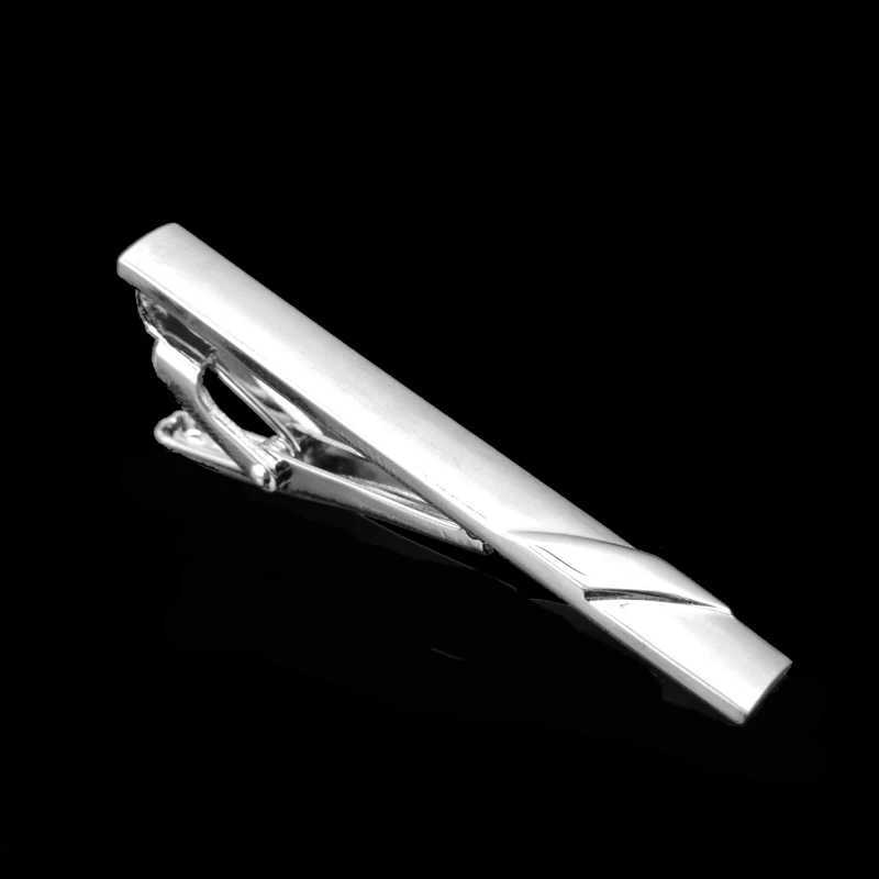 High quality mens and womens tie clip copper metal Classic black enamel clip business suit shirt accessories jewelry giftsX240914