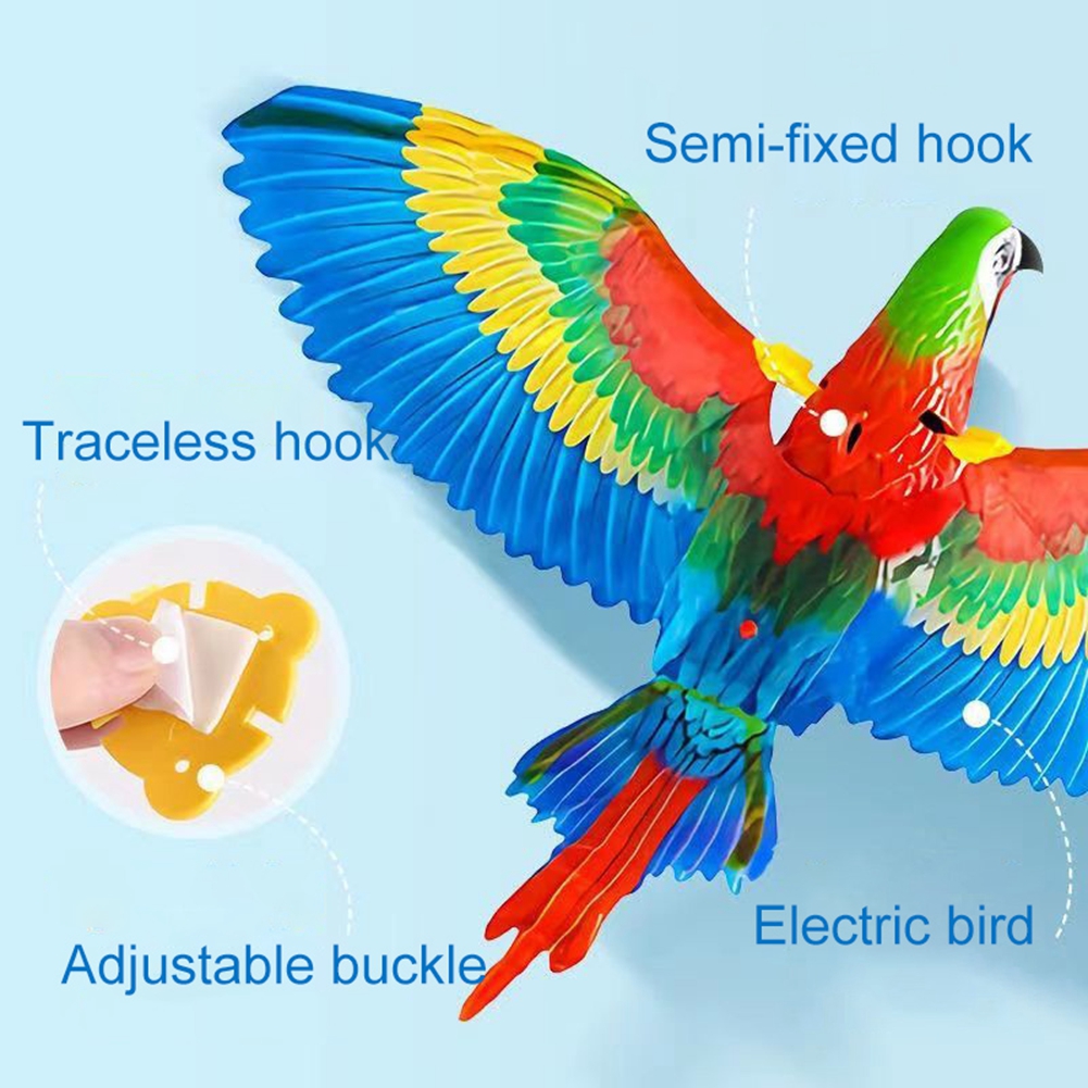 Simulation Bird Cat Toys Funny Hanging Eagle Bird Automatic Scratch Rope Cat Stick Teasering Interactive Toy Cat Supplies