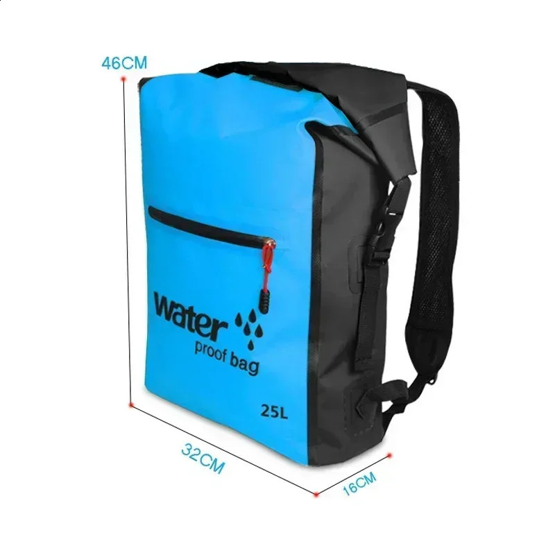25L waterproof dry bag swimming backpack Rucksack floating sports kayak drifting 240911