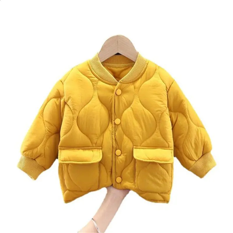 Children Parkas Winter Jacket For Girl Boys top Coat Kids Warm Thicken Velvet Hooded Baby Coats causal Outerwear 240905