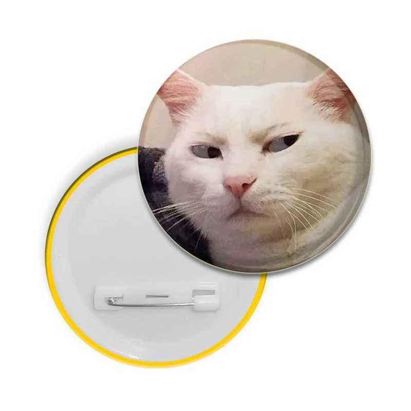 32/44/58MM Funny Cute Cat Icons Snap-in Button Pins Round Brooch Cartoon Badge for Backpack Hat Jewelry Accessories GiftsX240914