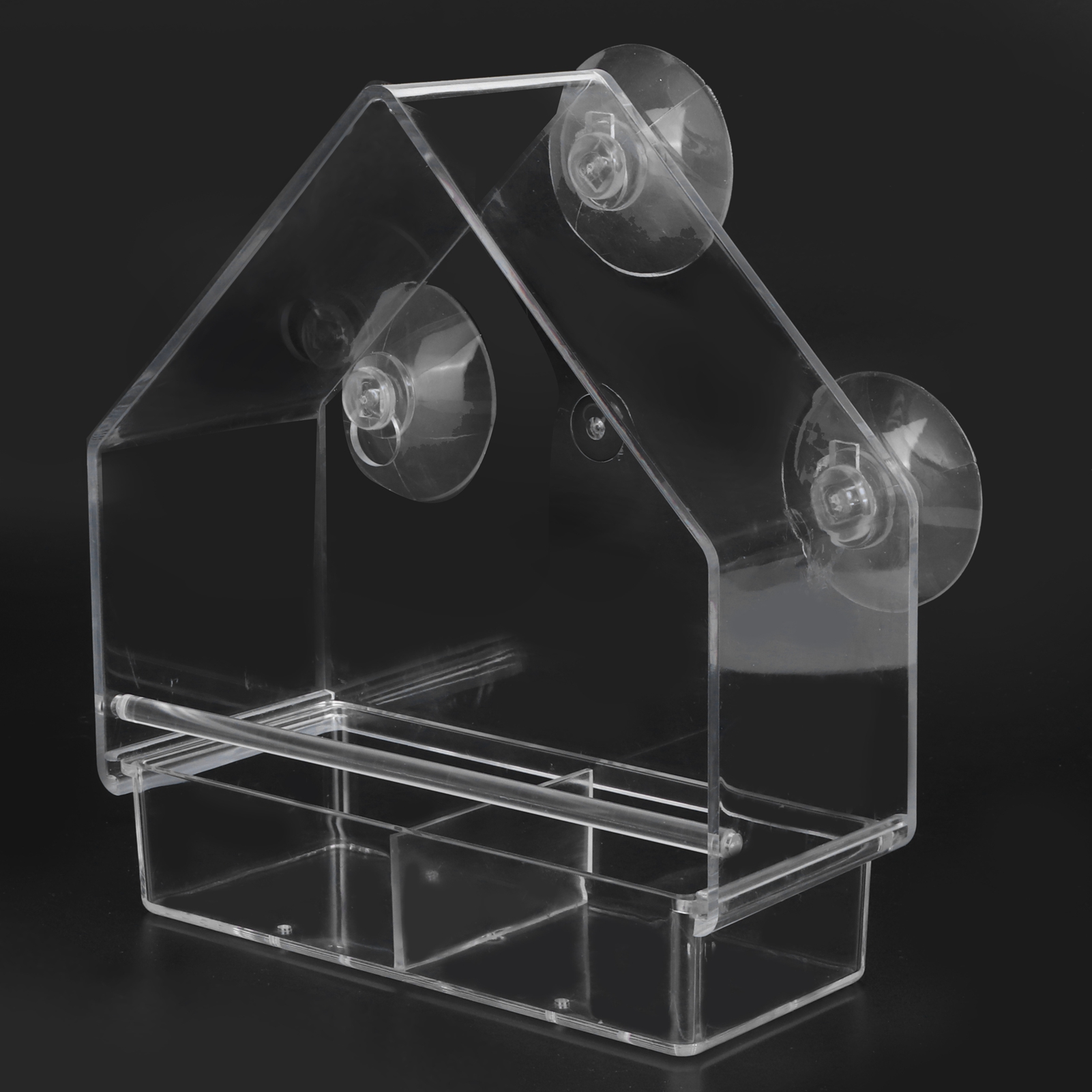 Indoor and Outdoor Hanging Bird Feeder, PS Transparent, Feeding Tool for Small Birds