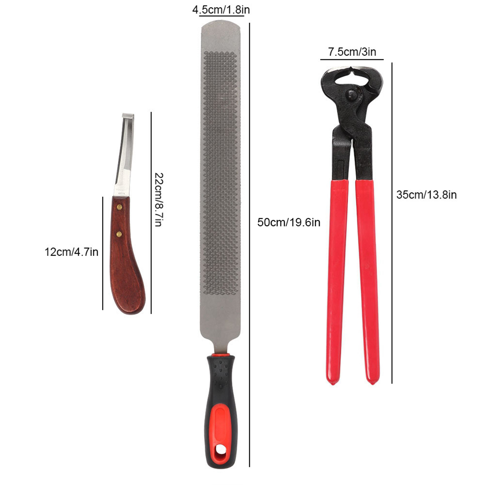 Professional Metal Shears Trimming Horse Equine Farriers Hoof Nipper Cutter Handle Knife Tools