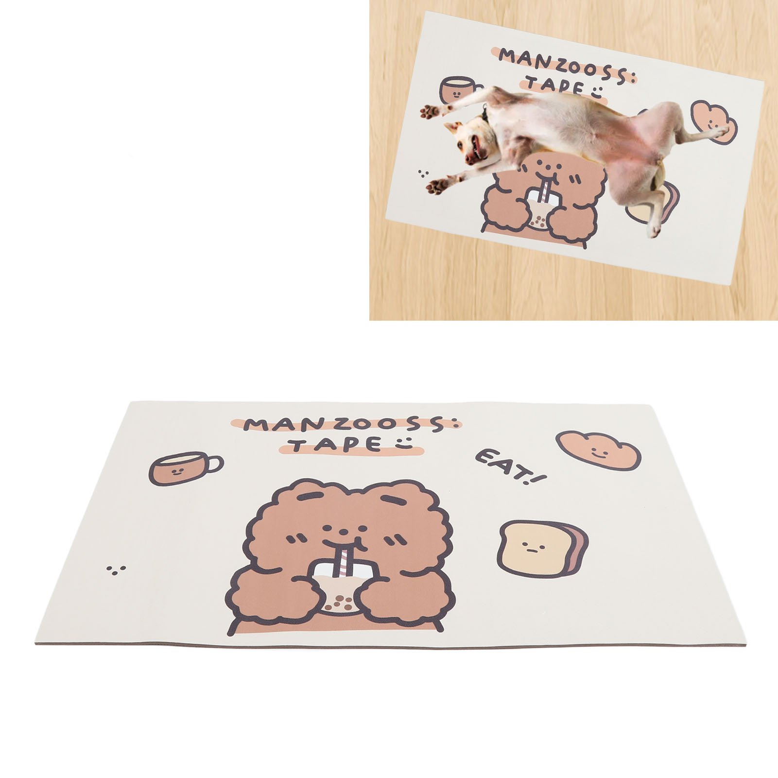 Stain Resistant Pet Feeding Mat, Absorbent, Antislip, Easy to Clean, Cat Bowl Mat, Dogs and Cats