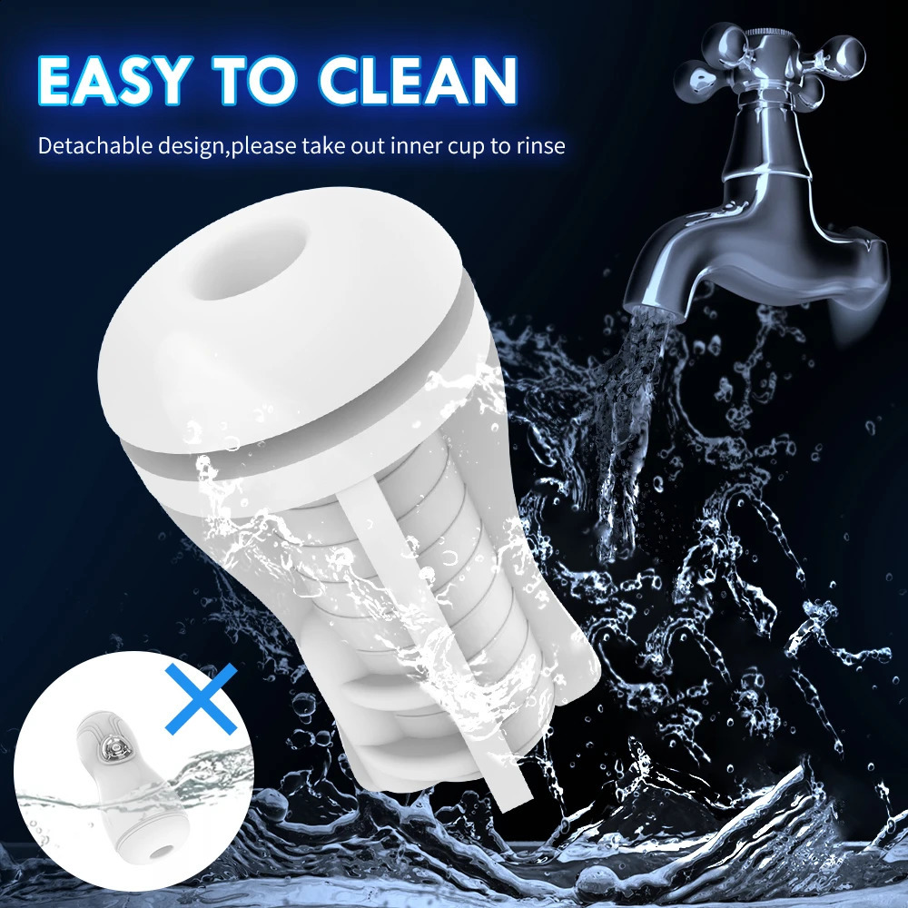 Automatic Male Masturbator Cup Vibration Blowjob Real Vagina Penis Oral Sex Machine Vacuum Toys For Man Adults 18 240711