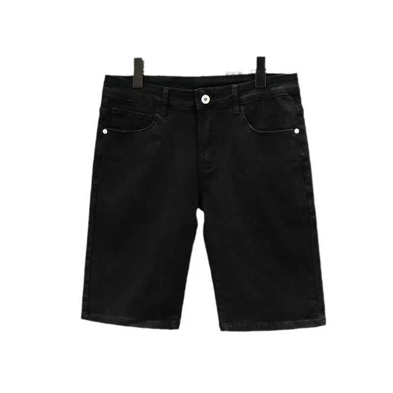 Stylish Denim Shorts For Young Men Summer Thin Style 2024 New Arrival White Five-point Jeans Loose Fit Casual PantsX240914