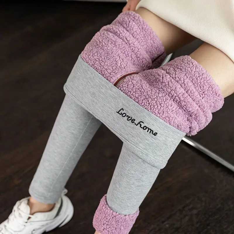 Women 2023 Winter New Thick Warm Slim Pants Female High Waist Fleece Lined Leggings Ladies Velvet Skinny Long Leggings U570X240914