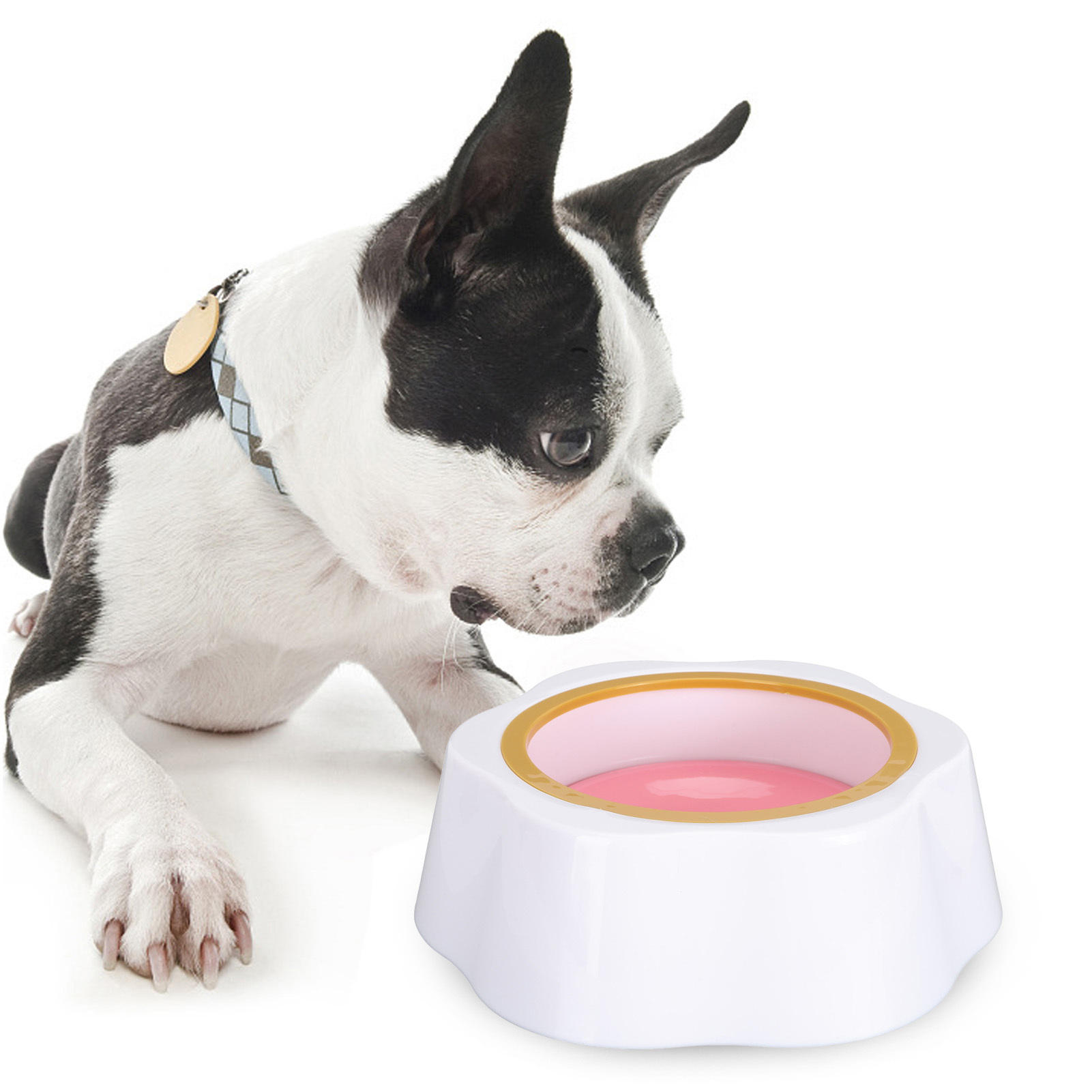 Slow Water Feeder for Dogs and Cats, Pet Bowl, Spill Proof, Plastic, Dustproof, Floating