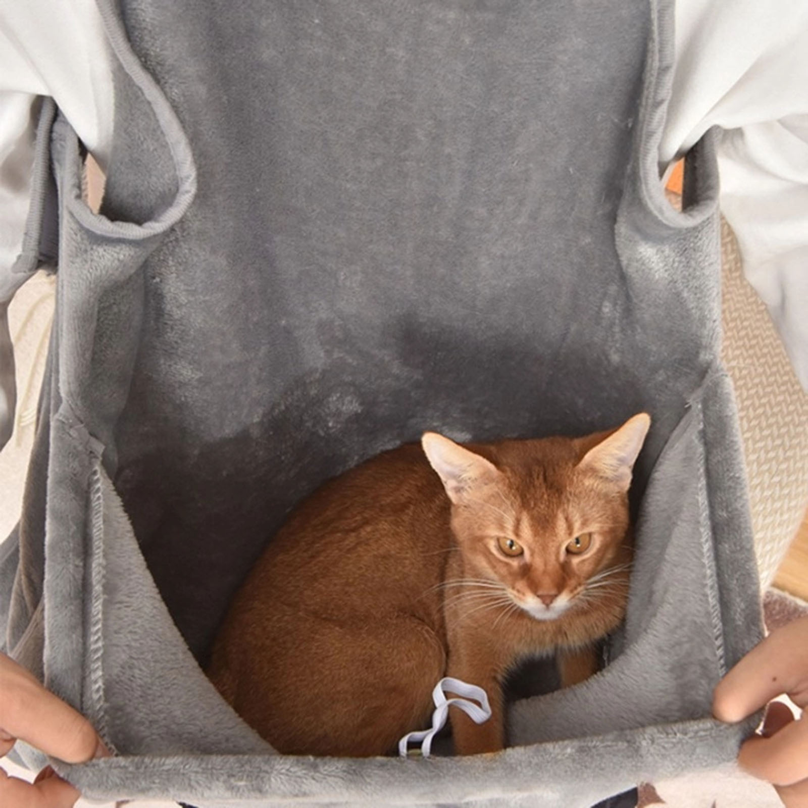 Pet Carrier Apron Front Shoulder Cozy Plush Pet Sleeping Chest with Pocket for Kitten Sleeping Bag Carry Holder Pet Accessories