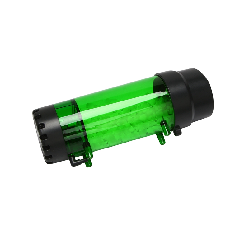 2X Aquarium Fish Tank Fluidized Moving Bed Filter Bubble Bio Media Filter With Air Stone And Sponge Filter LH-600