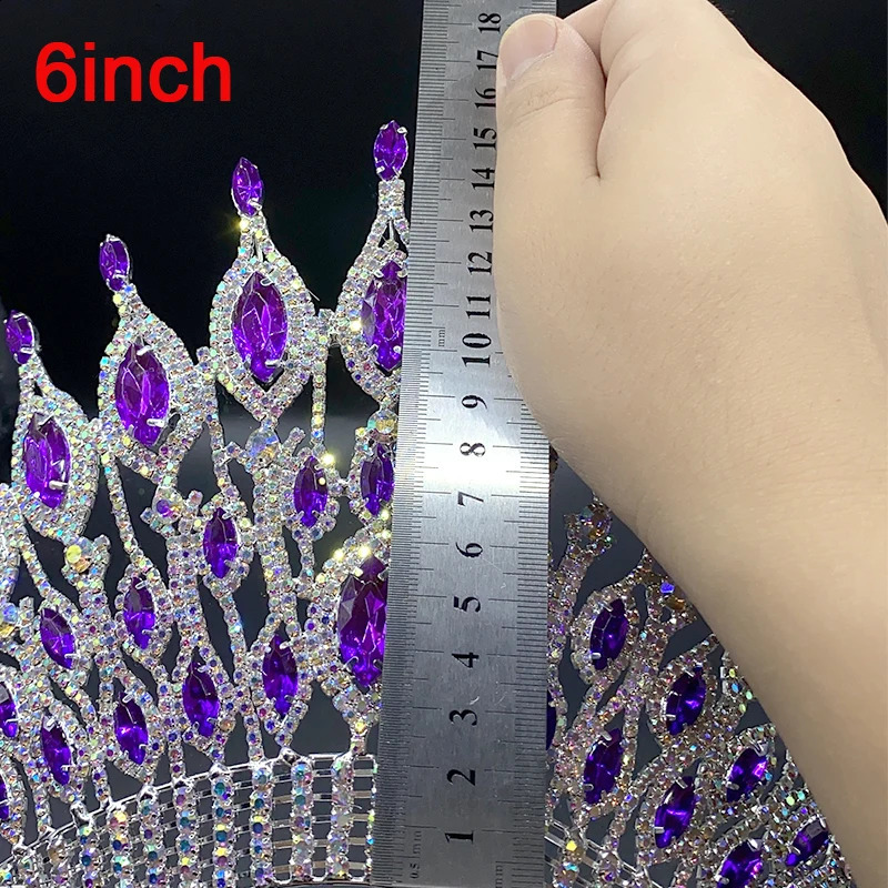 Miss Universe Wedding Crown Queen Tiara Party Stage Show Hair Jewelry for Pageant 240903