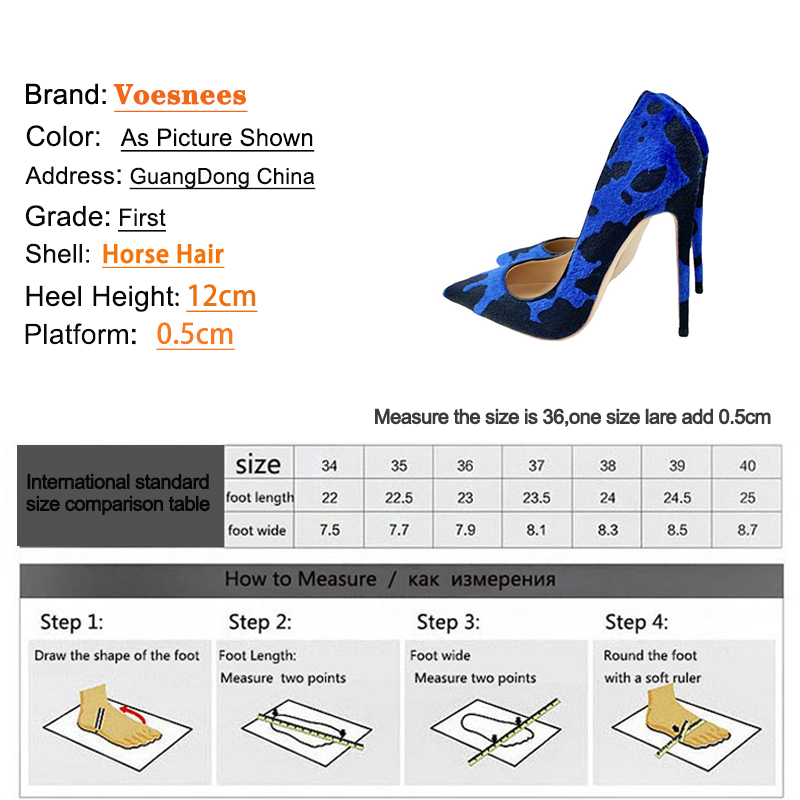2024 New Quality Horse Hair High Heels Fashion Mixed Colors Autumn Office Party Shoes 12CM Women's Pointed Toe Pumps Size 34-43