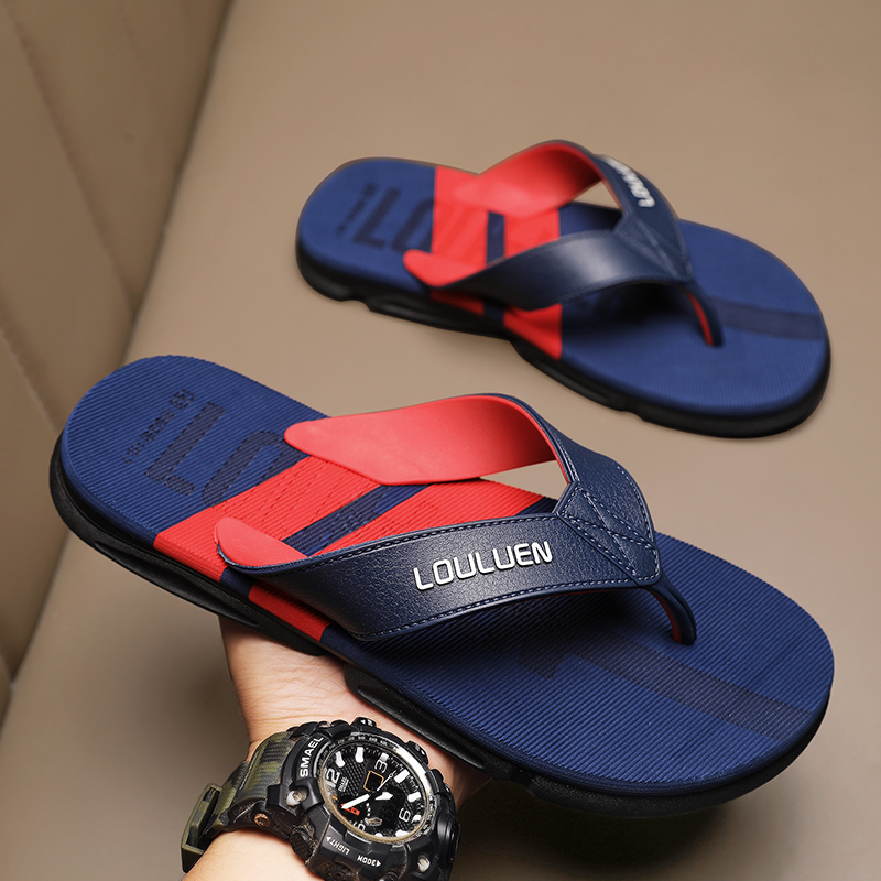 2023 New High Quality Men Flip Flops Outdoor Indoor Soft Sole Mens Slippers Beach Non-slip Bathroom Men's Flip Flops Sandals