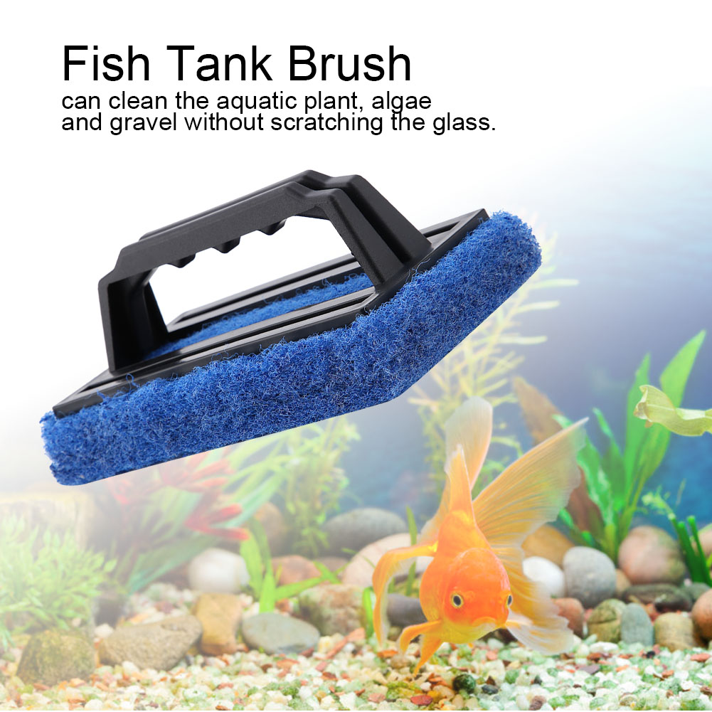Aquarium Fish Tank Cleaning Brush Glass Algae Scraper Cleaner Aquarium Cleaning Tool