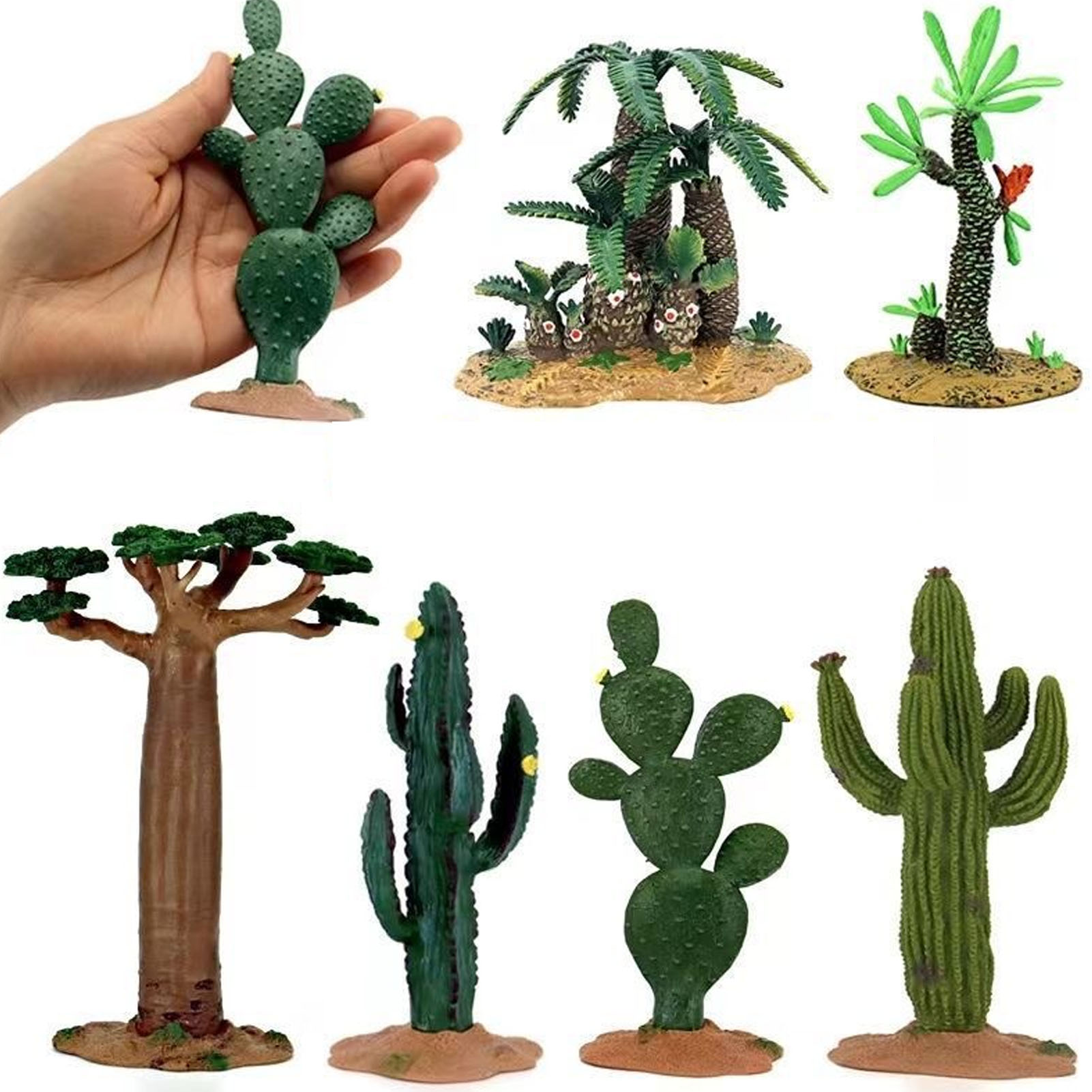 Terrarium Cactus Decoration Simulation Artificial Baobab Plant Ornament For Landscaping Fish Tank Aquarium