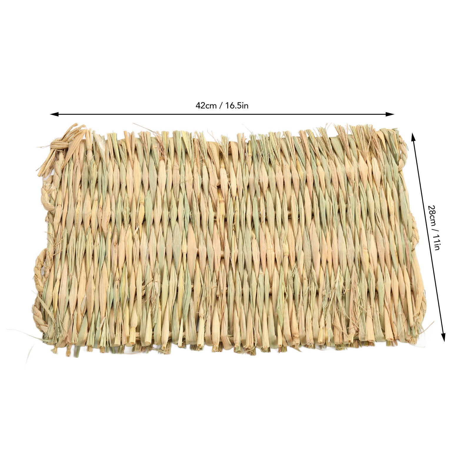5PCS Rabbit Grass Mat 4 Season Universal Warm Grass Woven Bed Mat Bunny Bedding Nest For Guinea Pig Parrot Hamster Rat