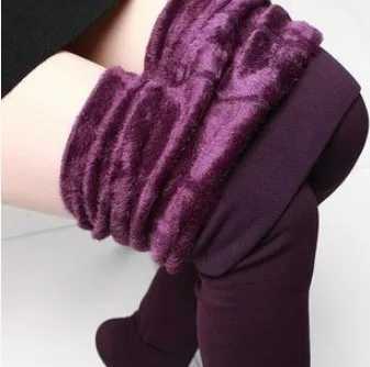 2024 Women Leggings Autumn Winter Cashmere Thickened Pearl Warm Pants High Waist Elastic Step on the foot 200G 300G Green BurgunX240914