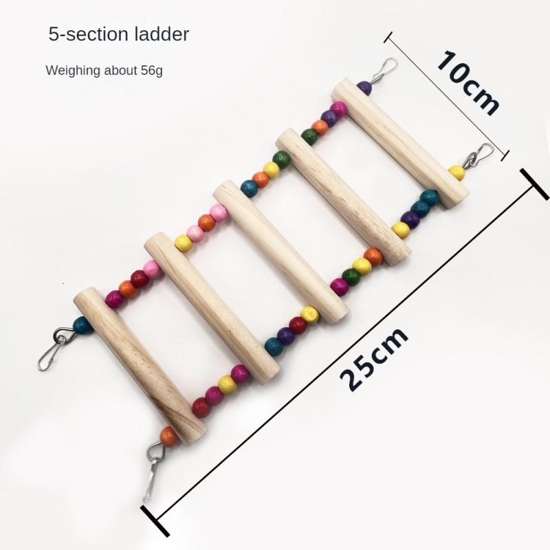 Parrot Toy Bird Toy Color Swing Ladder Climbing Ladder Station Pole Bird Cage Accessories Pet Bird Supplies
