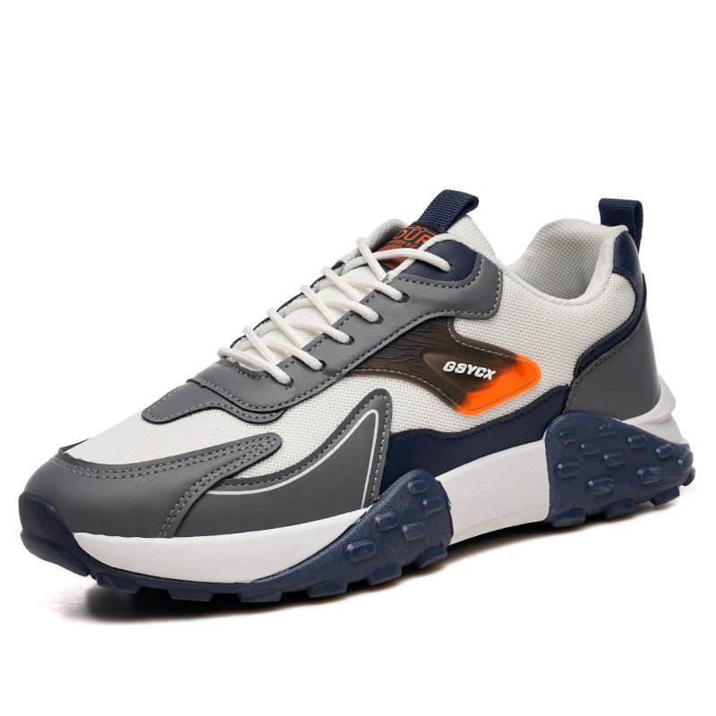 2023 Summer Men's Sports Shoes Lace Up Mesh Breathable Tennis Casual Sneakers Male Zapatos Vulcanizados Para Running Shoes