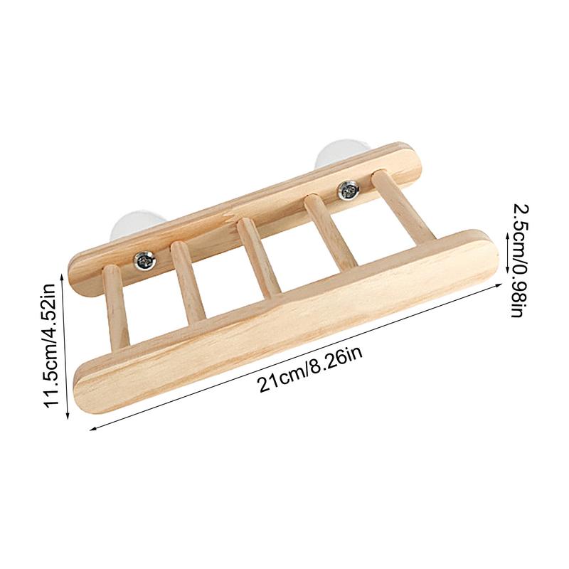 Bird Cage Ladder Wooden Climbing Ladder For Parrots Multipurpose Beak Grinding Toys Bird Climbing Toys For Standing Climbing