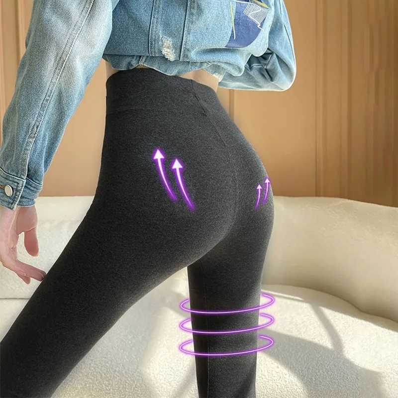 Winter Pants Women Velvet Fleece Lined Leggings Slim High Waist Skinny Tights Thermal Pants Warm Legging 2024 Winter ClothesX240914