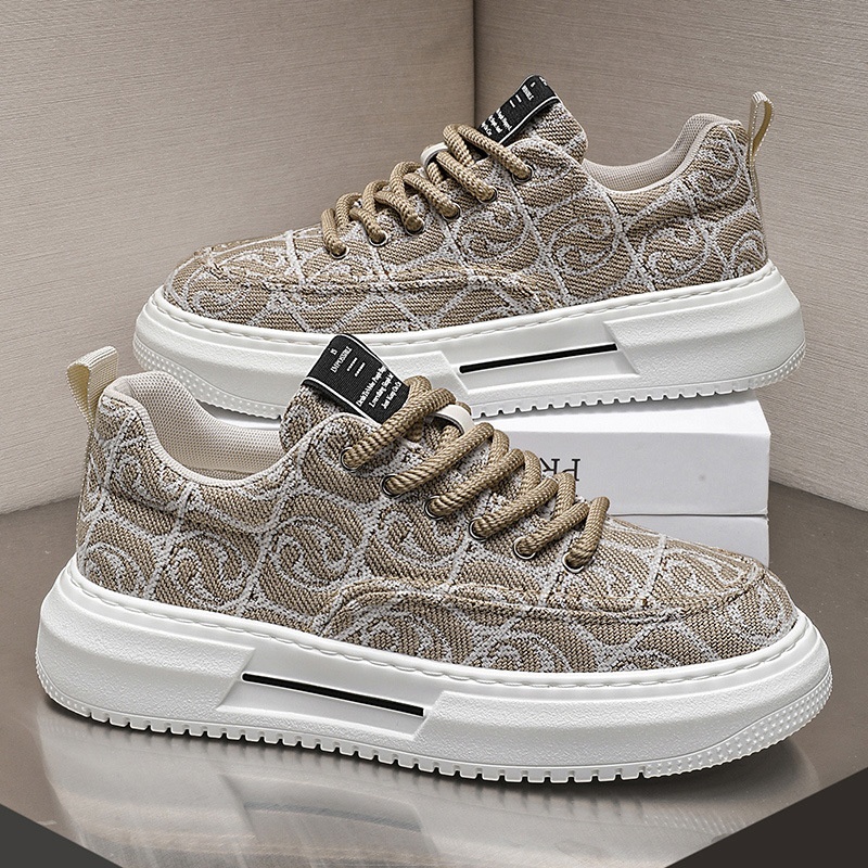 Summer 2024 New Breathable Canvas Colorful Versatile, Low Top Men's Trendy Shoes for Sports and Leisure Increase