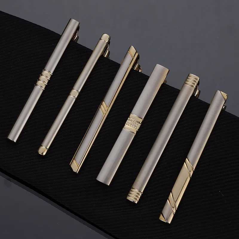 Metal Gold/Silver Plated Tie Clips For Men Personalised Necktie Bar Wedding Tie Pin Party Jewelry Accessories Man Souvenir GiftX240914