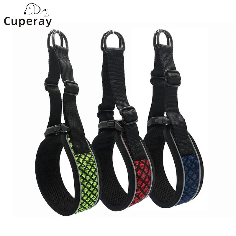 Dog Collar Reflective Nylon Dog Collar with Quick Release Buckle Double D Ring Dog Widen Adjustable Training No Slip Dogs Collar