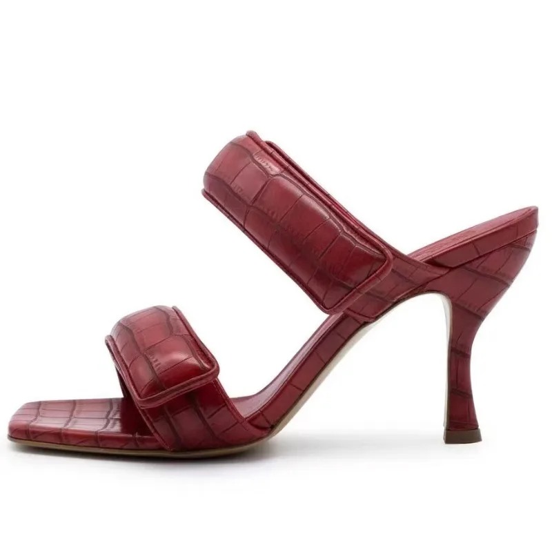 Womens hot - Fashion Square Toe Slippers, Black Purple Outdoor Beach Sandals for Women, Sizes 34-43